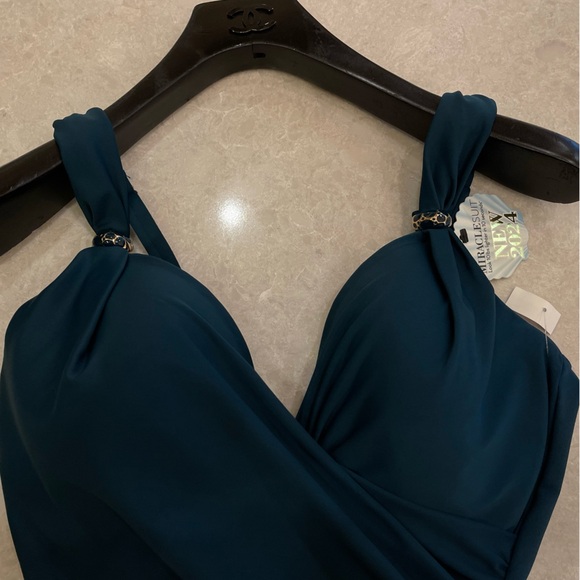 NEW Miraclesuit Razzle Dazzle Siren One-Piece Swimsuit Size 10 - Picture 6 of 12